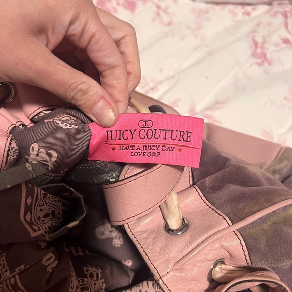 Vintage Juicy Couture Pink and purple Women's Bag - Picture 4 of 5